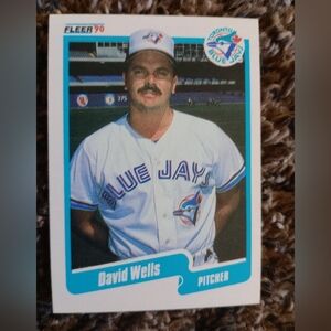 David Wells - Fleer 90 Toronto Blue Jays Baseball Card